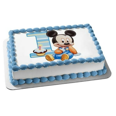 MINNIE MICKEY MOUSE PLUTO BABYS CAKE TOPPER PERSONALISED ICING SUGAR A4 imge 15